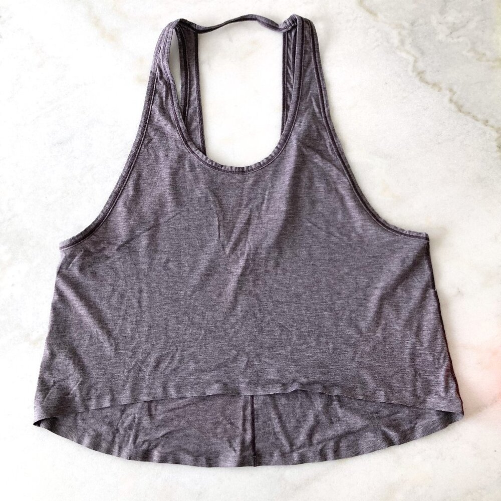Lululemon Intended Tank (heathered black currant) heathered purple (size 10)